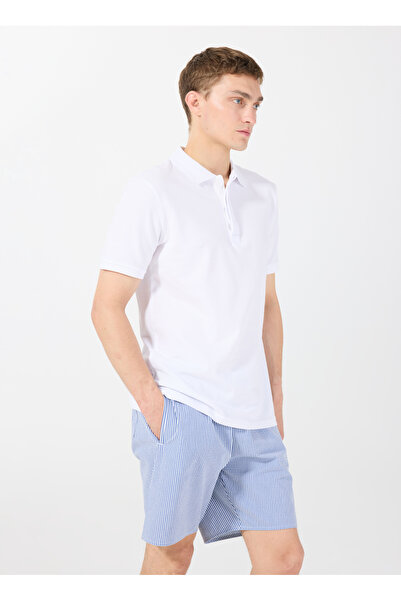 Jeep Lacivert - Beyaz Erkek Şort Mayo J5wm-my7516