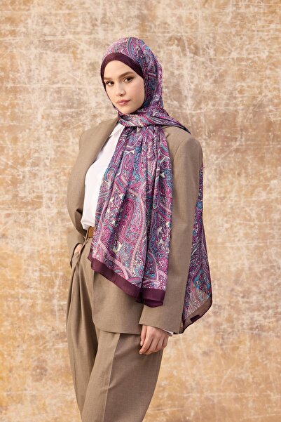 İpekhan Φούξια ινδικό σάλι βουάλ - 5003-13