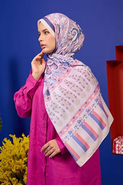 İpekhan Marrakech Collection Soft Shawl Light Pink Purple 3049-12