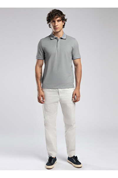 Lee Cooper Gray Men's Polo T-Shirt 252 Lcm 242016 Rasco Gray