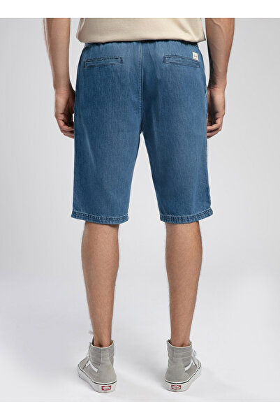 Lee Cooper Erkek Lastikli Bel Regular Fit Denim Şort 252 LCM 121074 NEWSO 1 DENIM
