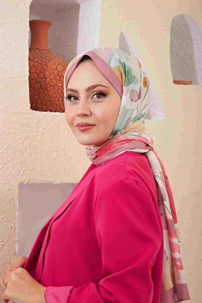 İpekhan Comfort Flowers Shawl Carnation 3027-07