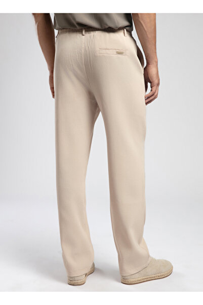 Lee Cooper Normal Bel Regular Fit Beige Men's Chino Trousers 252 Lcm 221025 Joanka Beige