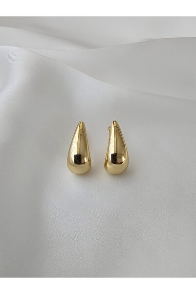 Zivazer Store kadın çelik kararmaz xuping damla formunda halka küpe