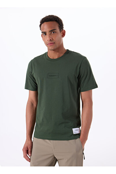 Jack & Jones Bisiklet Yaka Koyu Yeşil Erkek T-Shirt 12288524_JORSTUDIO TEE SS...