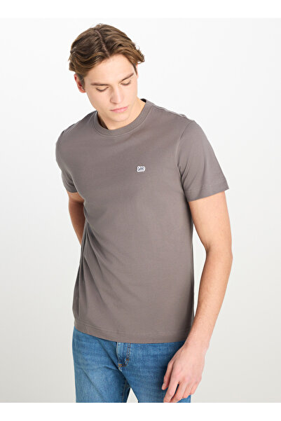 Lee Ανδρικό κοντομάνικο μπλουζάκι Crew Neck Anthracite
