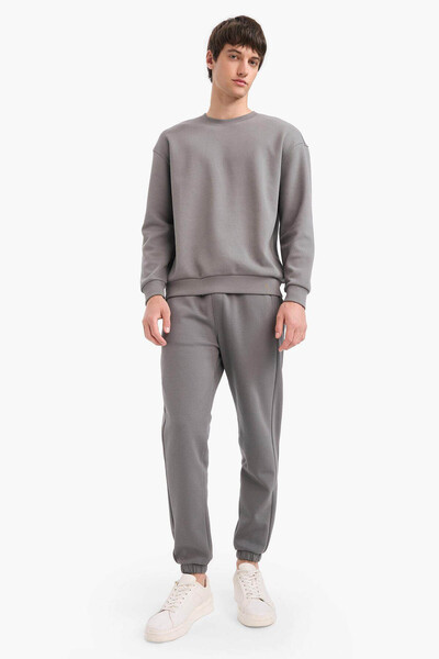 DeFacto Gray Men's Sweatshirt E1519Ax/Gr206