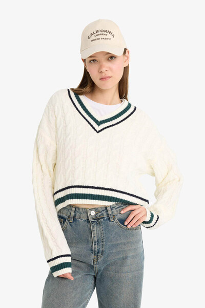 DeFacto Ecru Women's Sweater C7321Ax/Er103