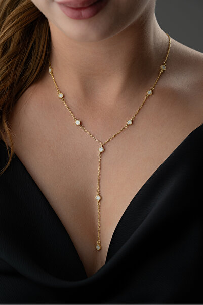 Silvano Jewelry 925 Ayar Gümüş Yonca Y Kolye