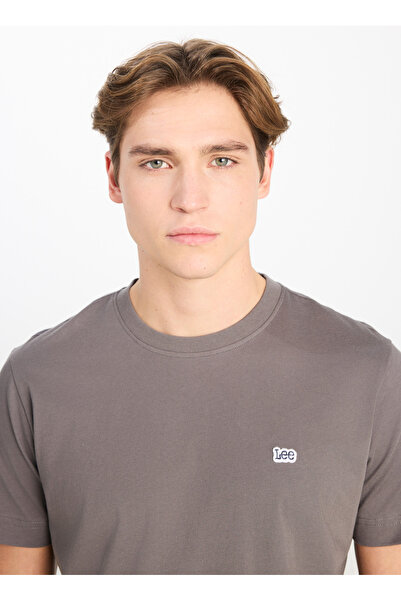Lee Ανδρικό κοντομάνικο μπλουζάκι Crew Neck Anthracite