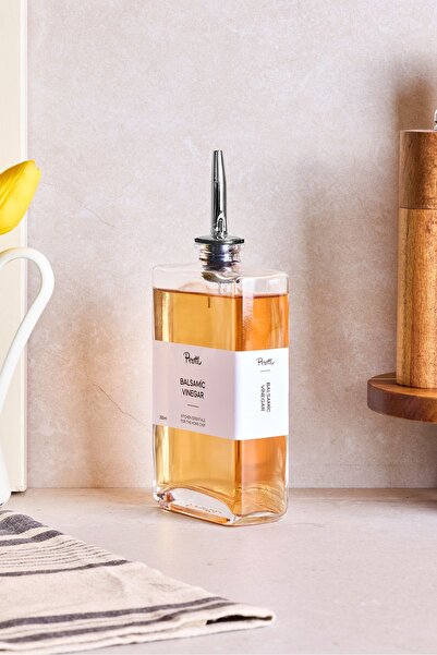 Perotti Molivet Silver Kapak 350 ml Cam Yağdanlık-Sirkelik 16320