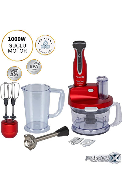 TEFAL Blender Pro 1000 W, 1000w Blender Seti – Turbo Fonksiyonu Ile Hızlı Çırpma, Karıştırma Ve Doğrama