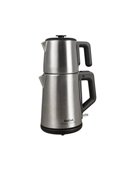 TEFAL Magic Tea XL Hacim 1,2 Litre Çaydanlık, 1,8 Litre 1650 Watt Paslanmaz Çelik Çay Makinesi