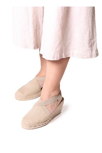 Toni Pons Elastic Sweat Women's Sandals - Linen Stone (PEDRA)