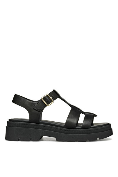Geox Deri Siyah Kadın Sandalet D55YVB