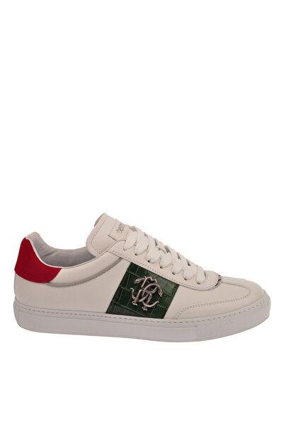 Roberto Cavalli Beyaz - Yeşil Erkek Sneaker 27784
