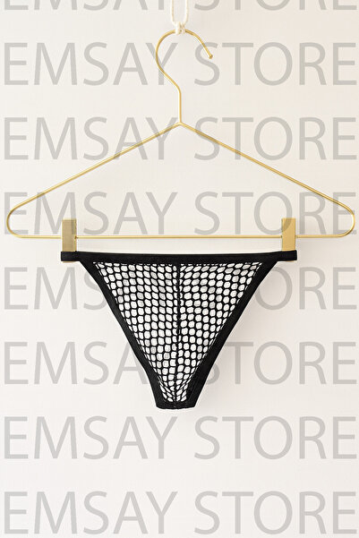 Emsay Store Fancy Fishnet Men's String -Tanga Large Size Available