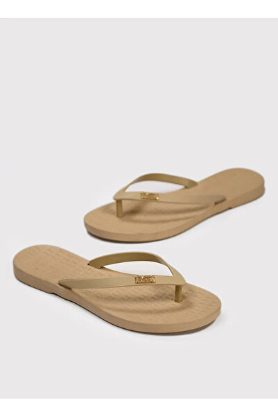 Tkees Cream Women's Beach Slippers Tk-P203