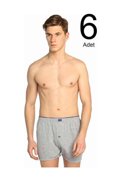 Tutku Combed Cotton Buttoned Men's Boxers Pack of 6