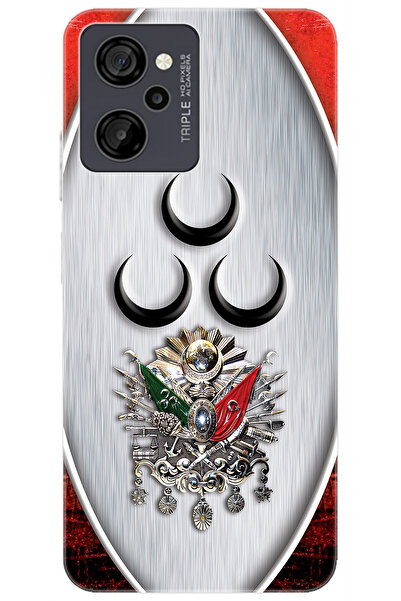 CASPER Via M40 / Via M45 Uyumlu Kılıf Desen Baskılı Silikon Üç Hilal Tuğra Tasarım STK:425 CP-9PI4Ji9