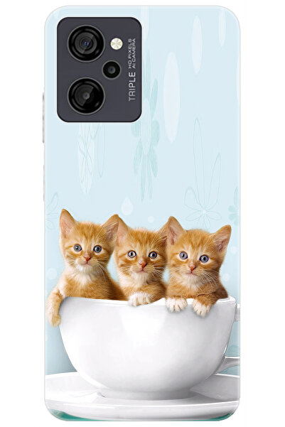 CASPER Via M40 / Via M45 Uyumlu Kılıf Desen Baskılı Silikon Yavru Kediler STK...