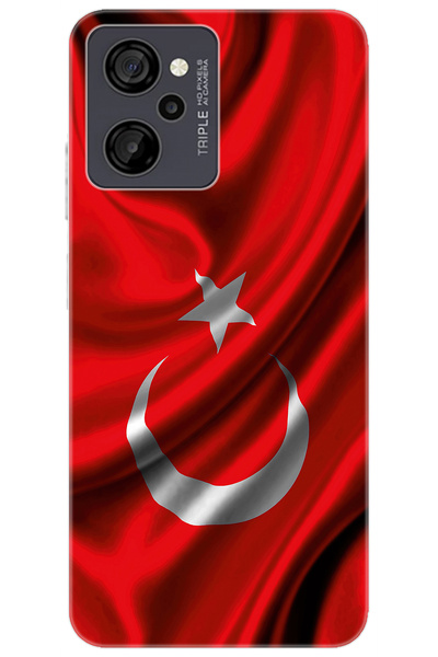 CASPER Via M40 / Via M45 Uyumlu Kılıf Desen Baskılı Silikon Dalgalı Türk Bayrağı STK:369 CP-evZ0yxe