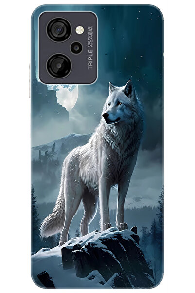 CASPER Via M40 / Via M45 Uyumlu Kılıf Desen Baskılı Silikon Kurt STK:683 CP-Z...