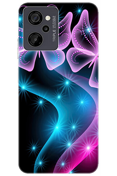 CASPER Via M40 / Via M45 Uyumlu Kılıf Desen Baskılı Silikon Kelebek Dalga STK:113 CP-iZcV9xJ