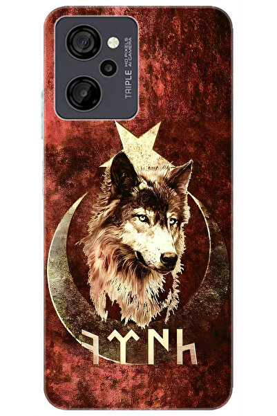 CASPER Via M40 / Via M45 Uyumlu Kılıf Desen Baskılı Silikon Kurt ve Göktürkçe...