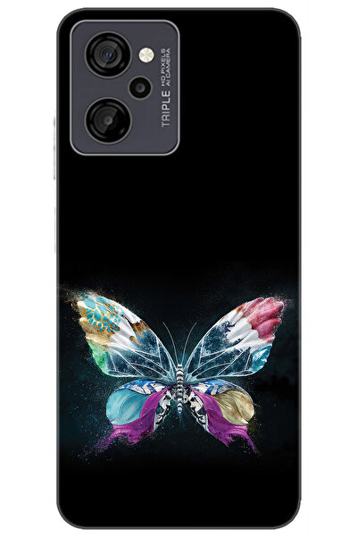 CASPER Via M40 / Via M45 Uyumlu Kılıf Desen Baskılı Silikon Kelebek Resim STK:548 CP-bJD3XHV