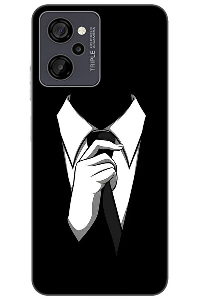 CASPER Via M40 / Via M45 Uyumlu Kılıf Desen Baskılı Silikon Gizemli Adam STK:611 CP-yrmky3g