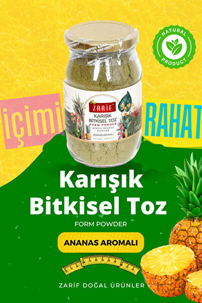 Zarif Ananaslı Form Çayı - Açlık Otu Kiraz Sapı Mısır Püskülü Karışık Bitkise...