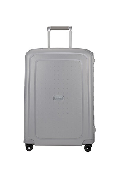 Samsonite Gri Çekçekli Sert Valiz S'CURE-SPINNER 69/25