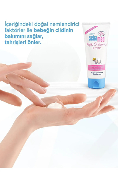 Sebamed Baby Bebek Pişik Önleyici Krem 100 ml pH 5.5 Pantenol İçerikli Yoğun Koruyucu Hassas Nemlendirme