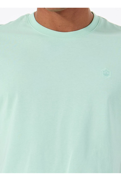 lumberjack Ανδρικό κοντομάνικο μπλουζάκι Mb Ct102 C Nk T-sh 5fx A Mınt