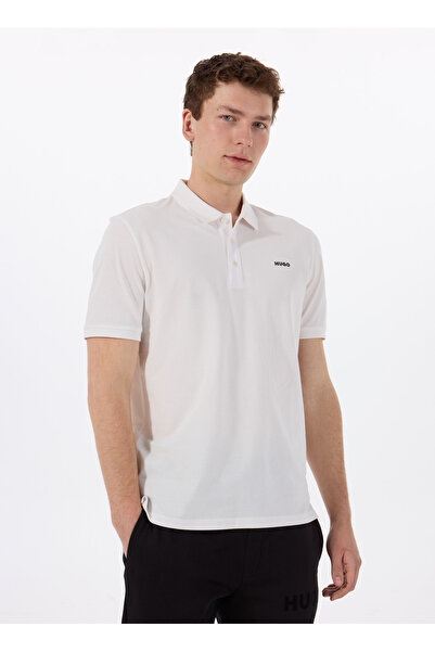 HUGO Plain Beige Men's Polo T-Shirt 50466182_Donos222 10231467 01