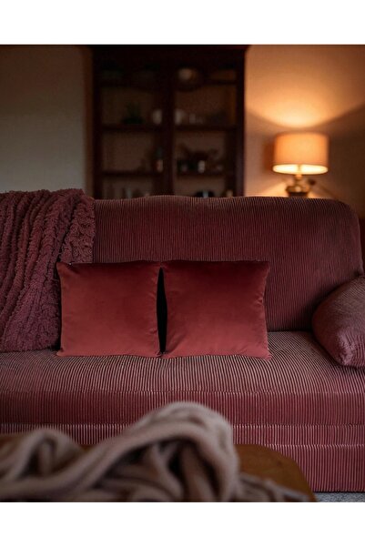 PATRU ANOTIMPURI Set of 2 pillowcases 40 x 40 cm, velvet material