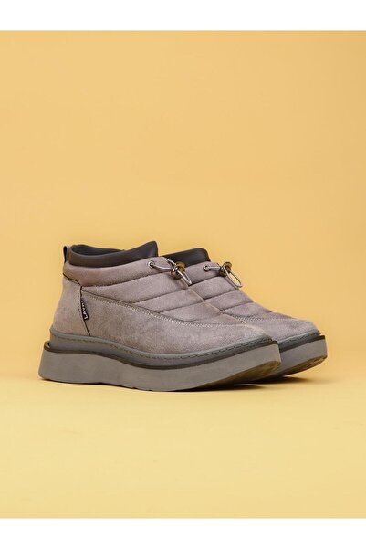 layki LUXOR Жіночі зимові утеплені сірі кросівки-чоботи