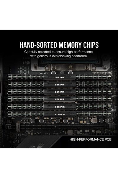 Corsair ذاكرة سطح المكتب Vengeance LPX 32GB (2X16GB) DDR4 3200 (PC4-25600) C16 1.35V - أسود، CMK32GX4