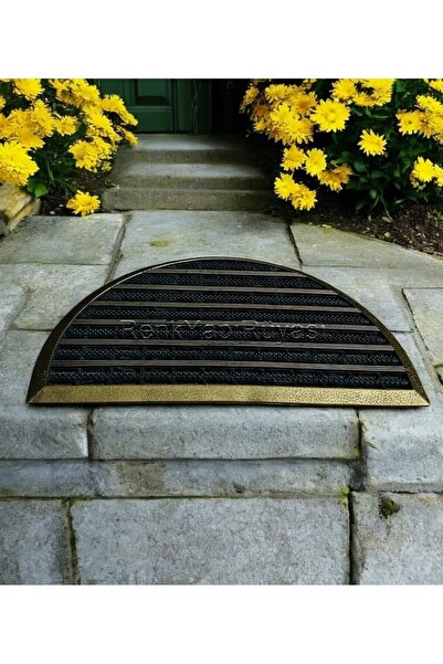 RENK YAPI RÜYASI Gold Door Mat House Entrance Door Front Mat Rubber Mat