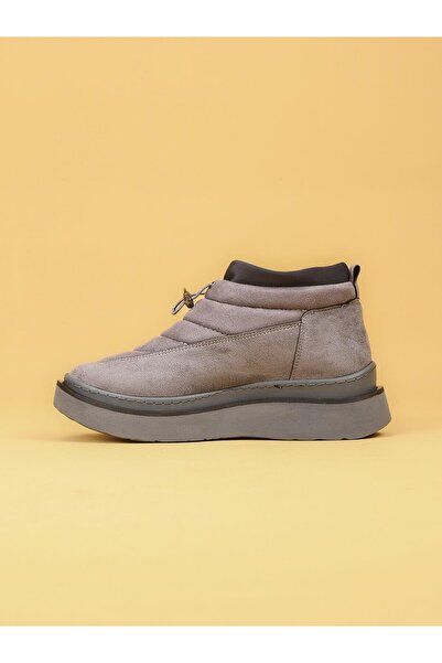 layki LUXOR Kadın Dolgulu Kışlık Gri Sneaker Bot