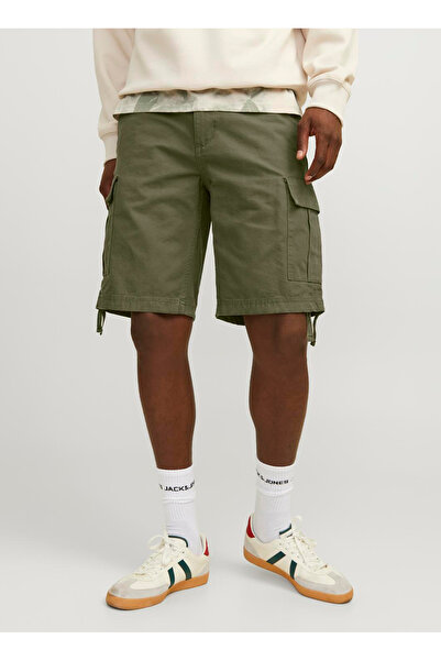 Jack & Jones Yeşil Erkek Kargo Şort 12248685_JPSTCOLE BARKLEY CARGO SHO