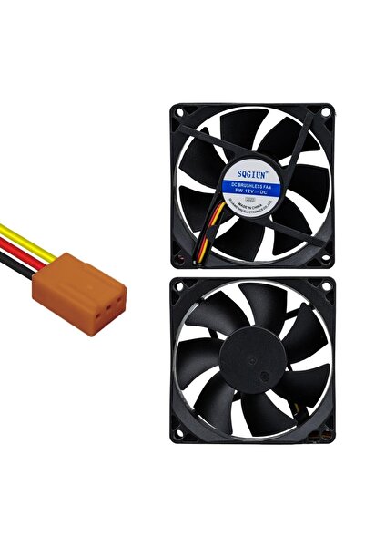 Powermaster PM-17897 Fırçasız DC Fan 80x80x25mm 12 Volt 3 Pin