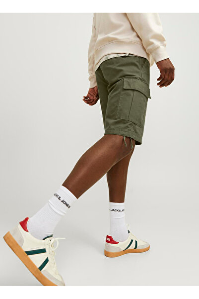 Jack & Jones Yeşil Erkek Kargo Şort 12248685_JPSTCOLE BARKLEY CARGO SHO