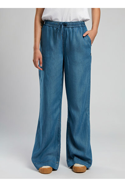 Lee Cooper Ψηλόμεσο φαρδύ γυναικείο τζιν παντελόνι 252 LCF 121026 TERESA CORDELIA LIG