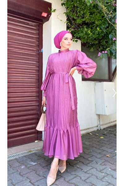 CYM Butik Φόρεμα Hijab με πλισέ σιφόν