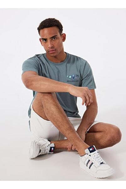 BİLLABONG Billabong ROLL PREMIUM WW SS 24A521518 Haki Bisiklet Yaka Regular Fit Düz Erkek T-Shirt