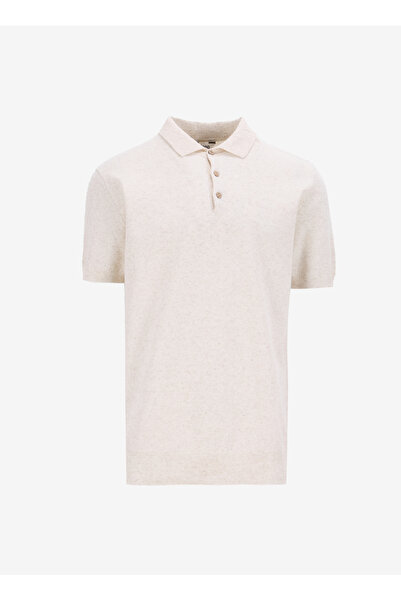 Jeep Bej Erkek Relaxed Melanj Keten Karışımlı Kazak J5SM-KZK7244