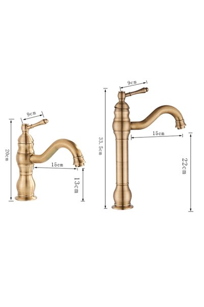 FKN Royal Kısa Rose Lavabo Bataryası
