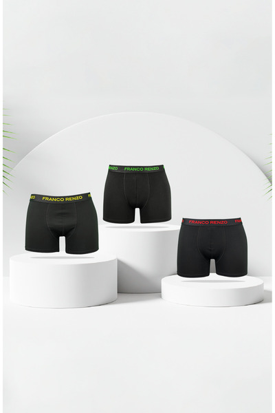 FR Franco Renzo Lycra 3-Pack Box Premium Cotton Men's Boxers